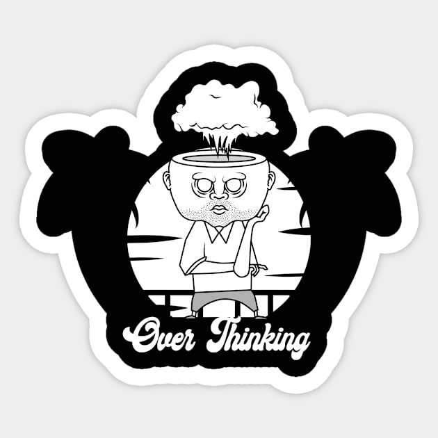 OVER THINKING, Band Merchandise, Skate Design Sticker by Ancient Design